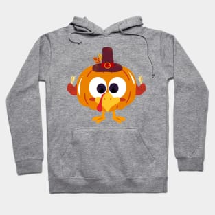 Great Funny turkey pumpkin Let's Get Basted Thanksgiving Hoodie